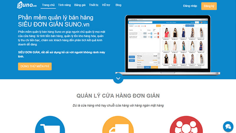 Phần mềm quản lý bán hàng cho doanh nghiệp nhỏ Suno miễn phí