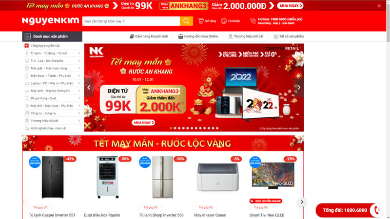 Nguyenkim.com – Website bán hàng thương hiệu chính hãng