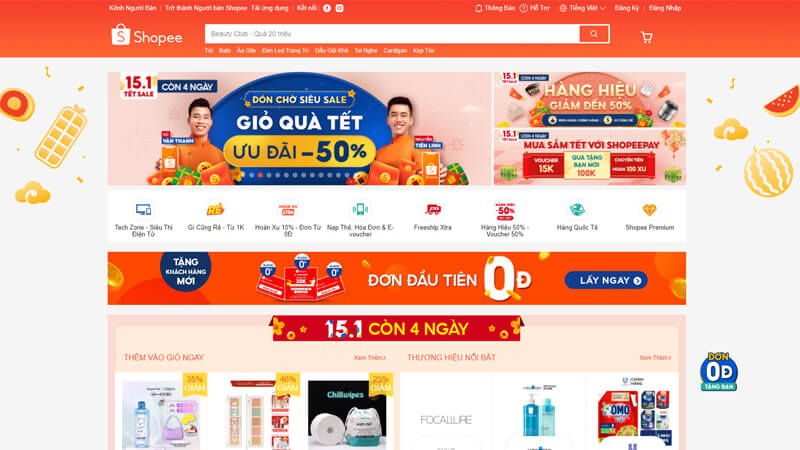 Shopee.vn – Trang web bán hàng online hàng đầu tại Việt Nam