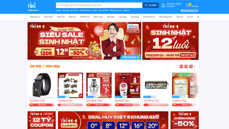 Tiki.vn – Trang web bán hàng uy tín và đáng tin cậy