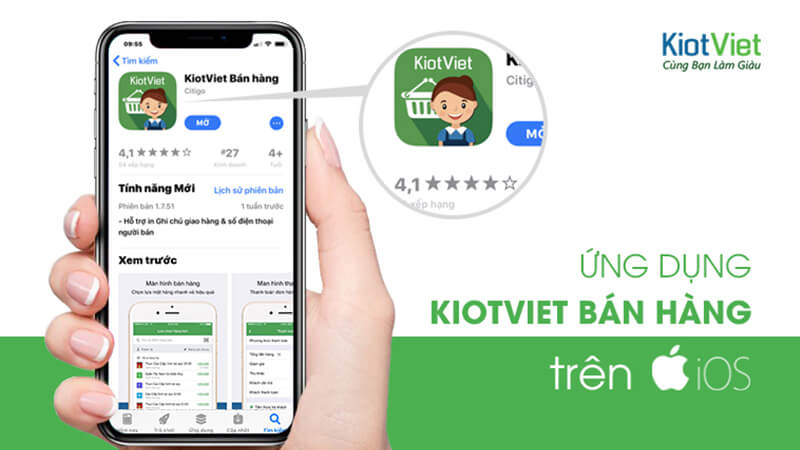 App quản lý bán hàng Kiotviet