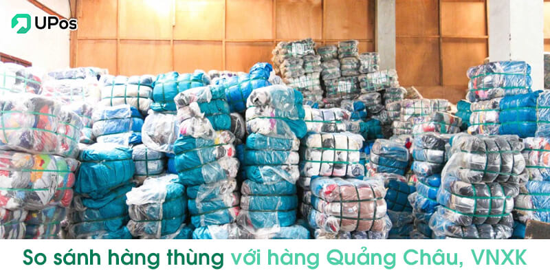 So sánh hàng thùng nước 1 với hàng Quảng Châu, Hàng Việt Nam Xuất Khẩu?